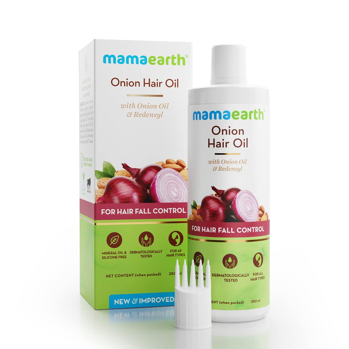 Mamaearth Onion Hair Oil with Redensyl for Hair Fall Control 250ml 250ml