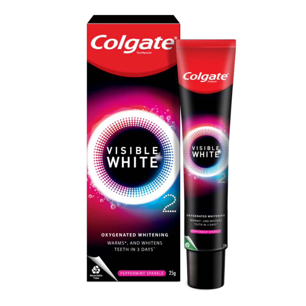 Colgate Visible White 02 Peppermint Sparkle Toothpaste 25 gm