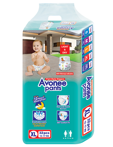 Avonee  Pant Style Diaper XL 32s (12-17kg)