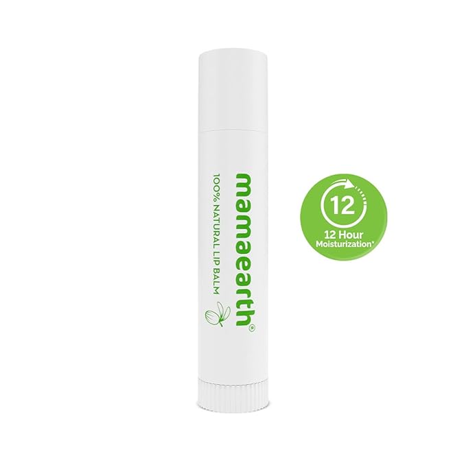 Mamaearth Nourishing 100% Natural Lip Balm with Vitamin E & Shea Butter 4gm 4g