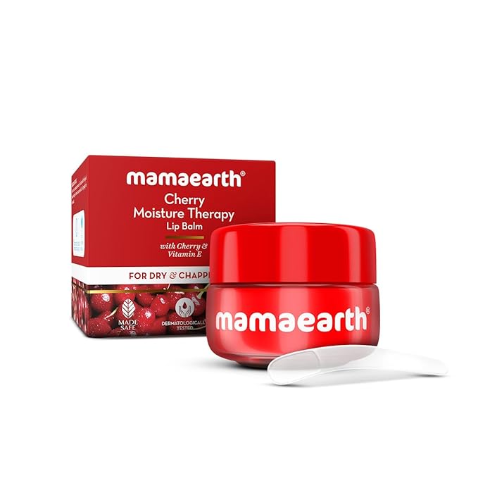 Mamaearth Cherry Moisture Therapy Lip Balm with Vitamin E 15gm 15gm