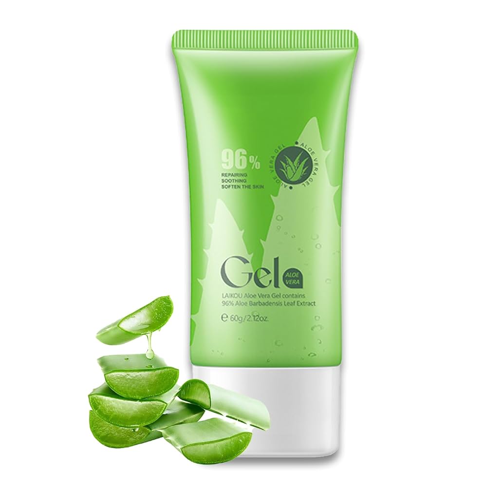 Laikou Aloe Vera Gel 96% for Repairing & Softening Skin 60g 60g