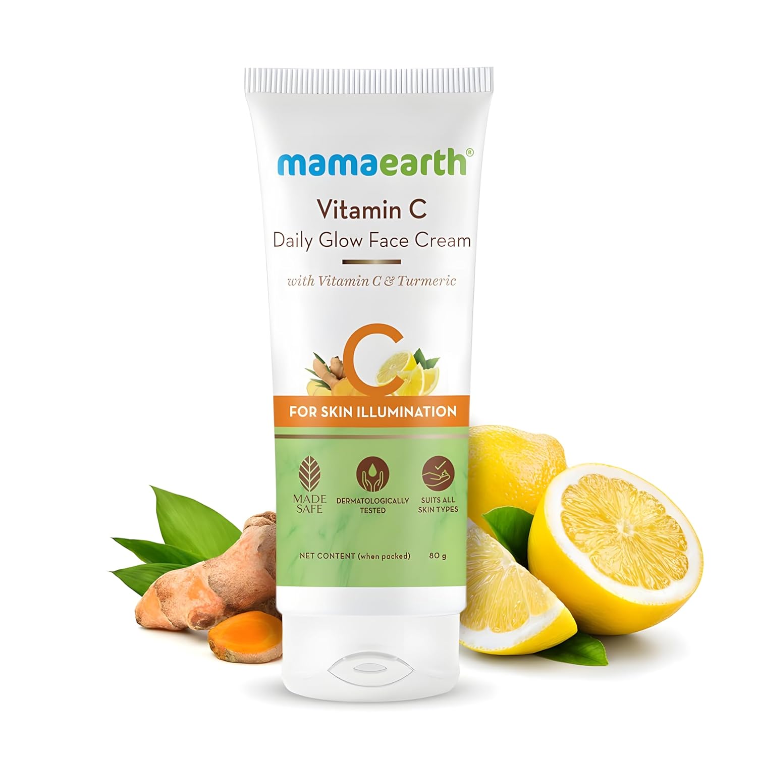 Mamaearth Vitamin C Daily Glow Face Cream with Turmeric 80g 80g