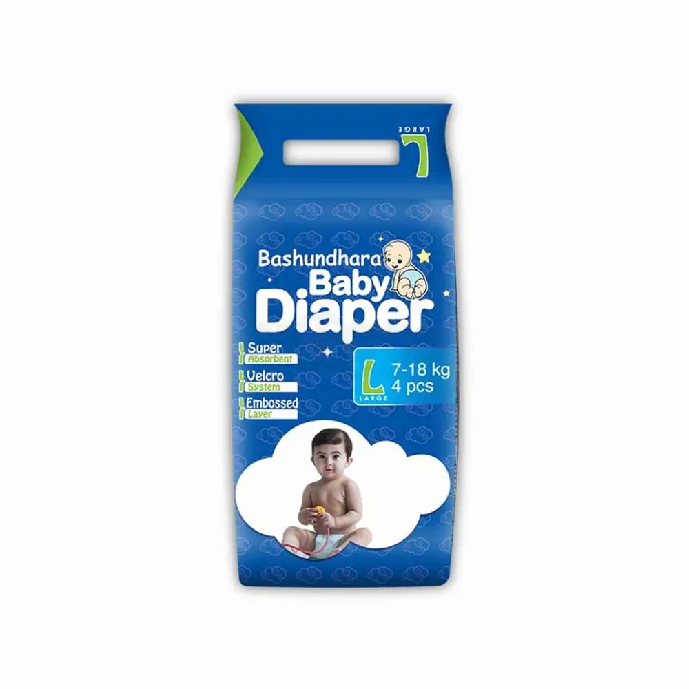 Bashundhara Baby Diaper Mini L 4s (9-14kg)