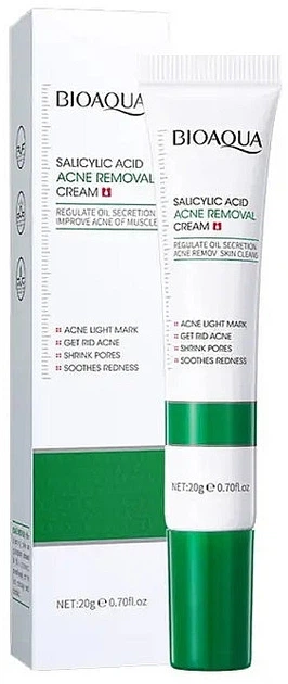 Bioaqua Salicylic Acid Acne Removal Cream for Repairing Pores 20g 20g