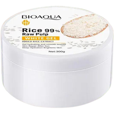 Bioaqua Rice 99% Raw Pulp White Gel for Brightening & Hydrating Skin 300g 300g