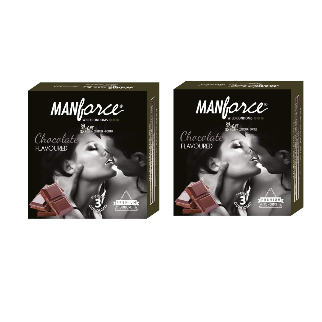 Manforce Chocolate Flavoured Condom 3pc Buy 1 Get 1 3pc