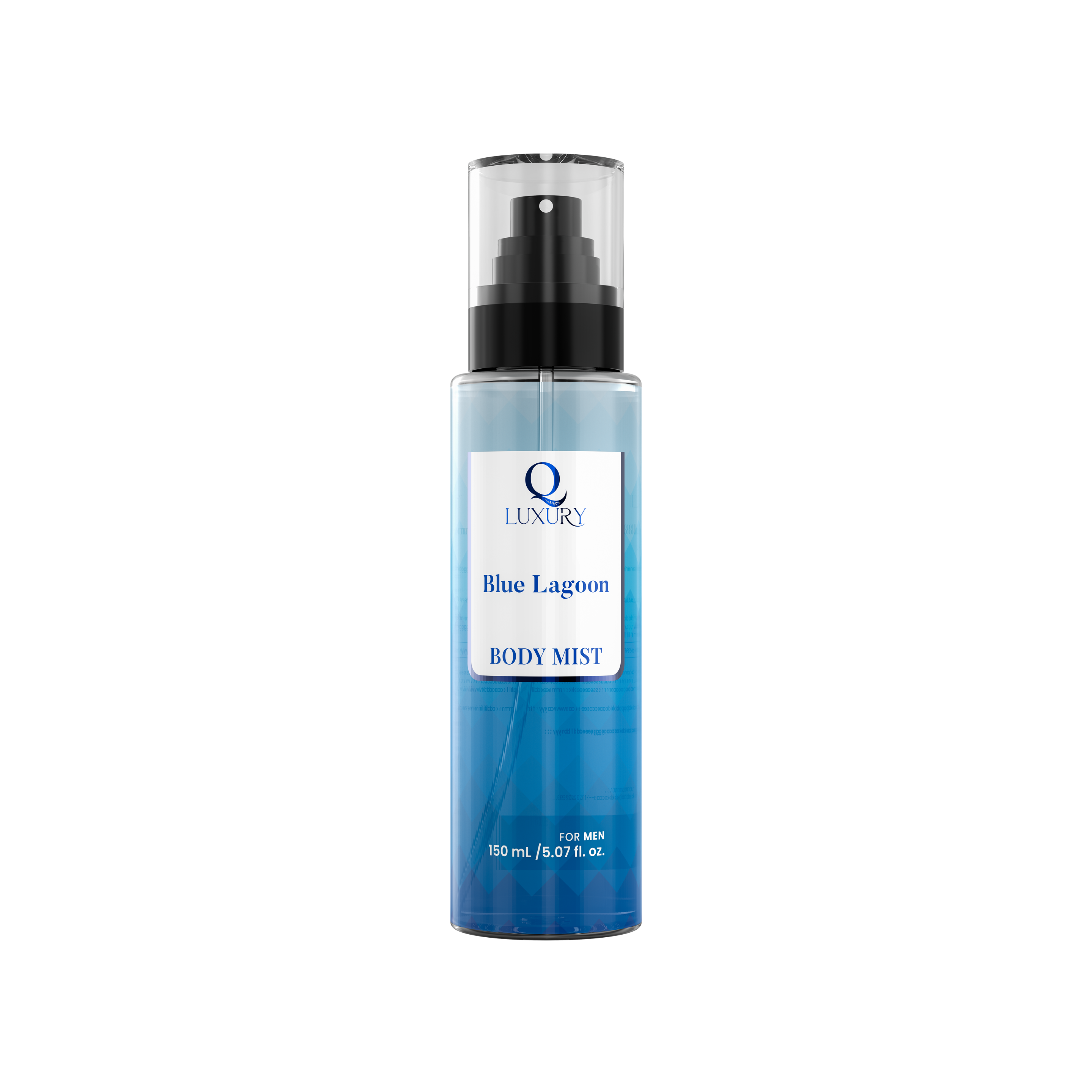 Q Luxury Blue Lagoon Body Mist For Men 150ml 150ml