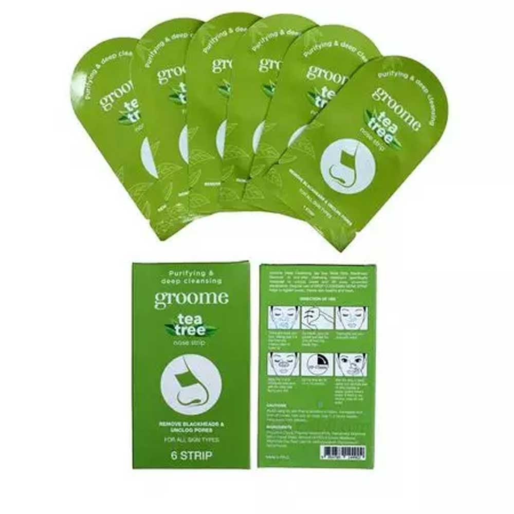Groome Tea Tree Purifying & Deep Cleansing Nose Strips 6 pc 6pc