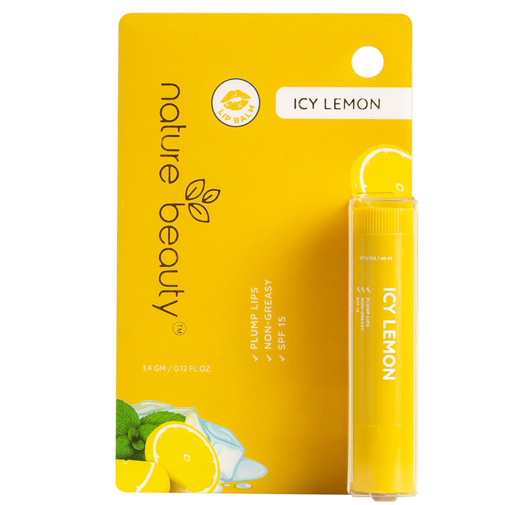 Nature Beauty Icy Lemon Non-Greasy Lip Balm 3.4g 3.4g