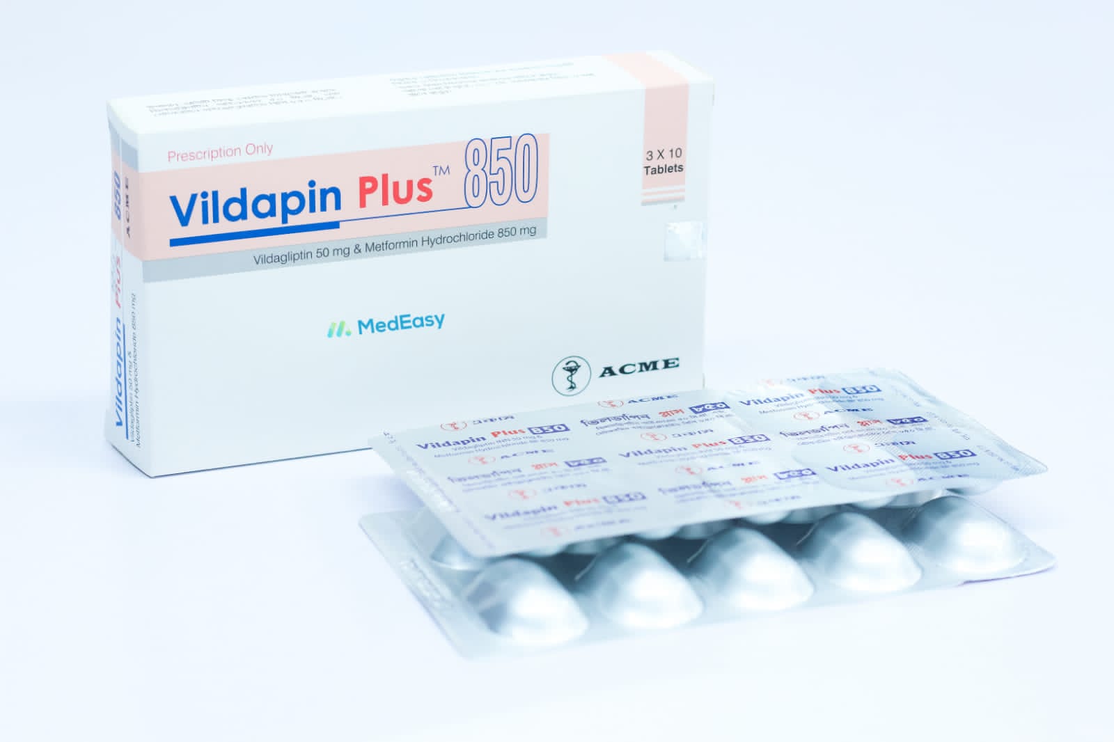 Vildapin Plus 50 mg+850 mg