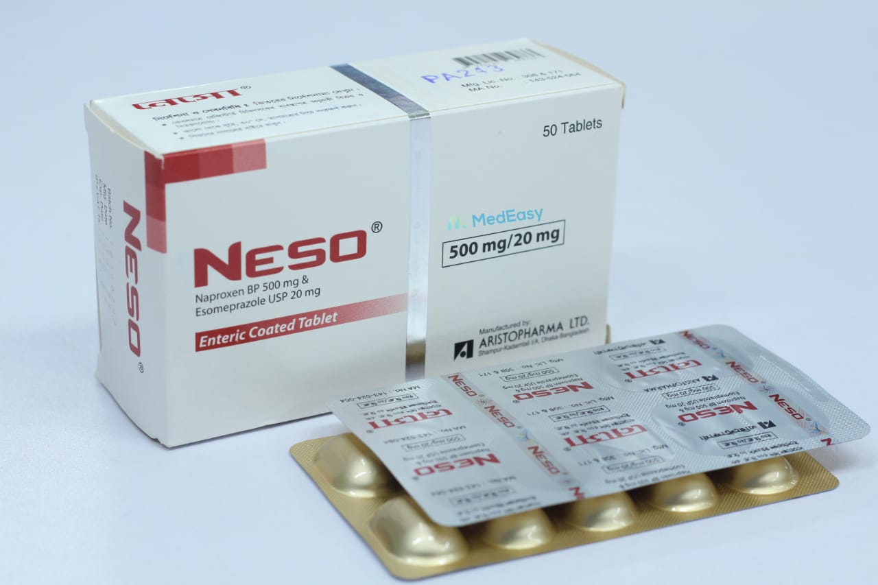 Neso 500 mg+20 mg