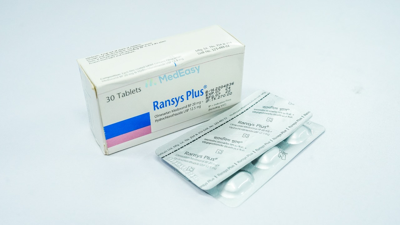 Ransys Plus 20 mg+12.5 mg