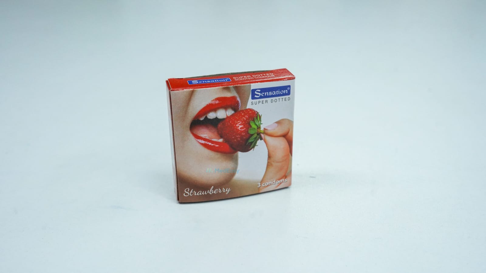 Sensation Super Dotted Strawberry Condoms 
