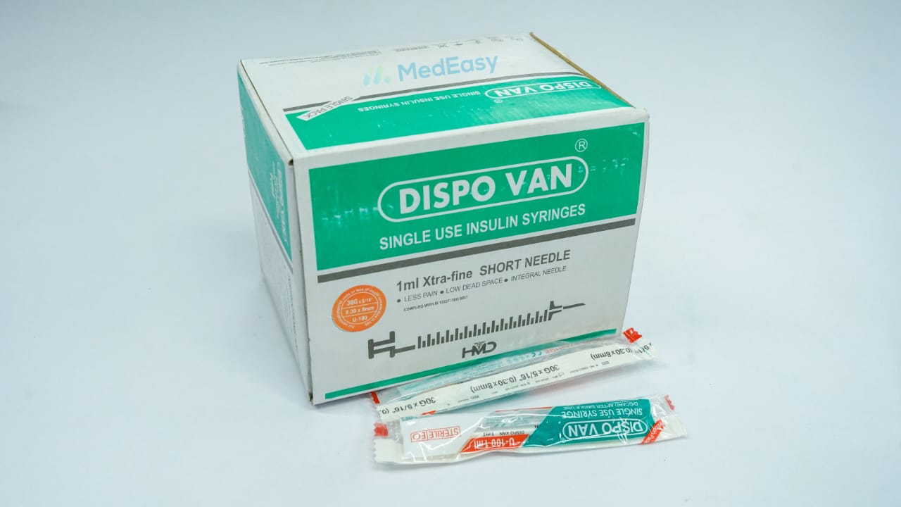 DispoVan Syringe 100IU U-100 1ml