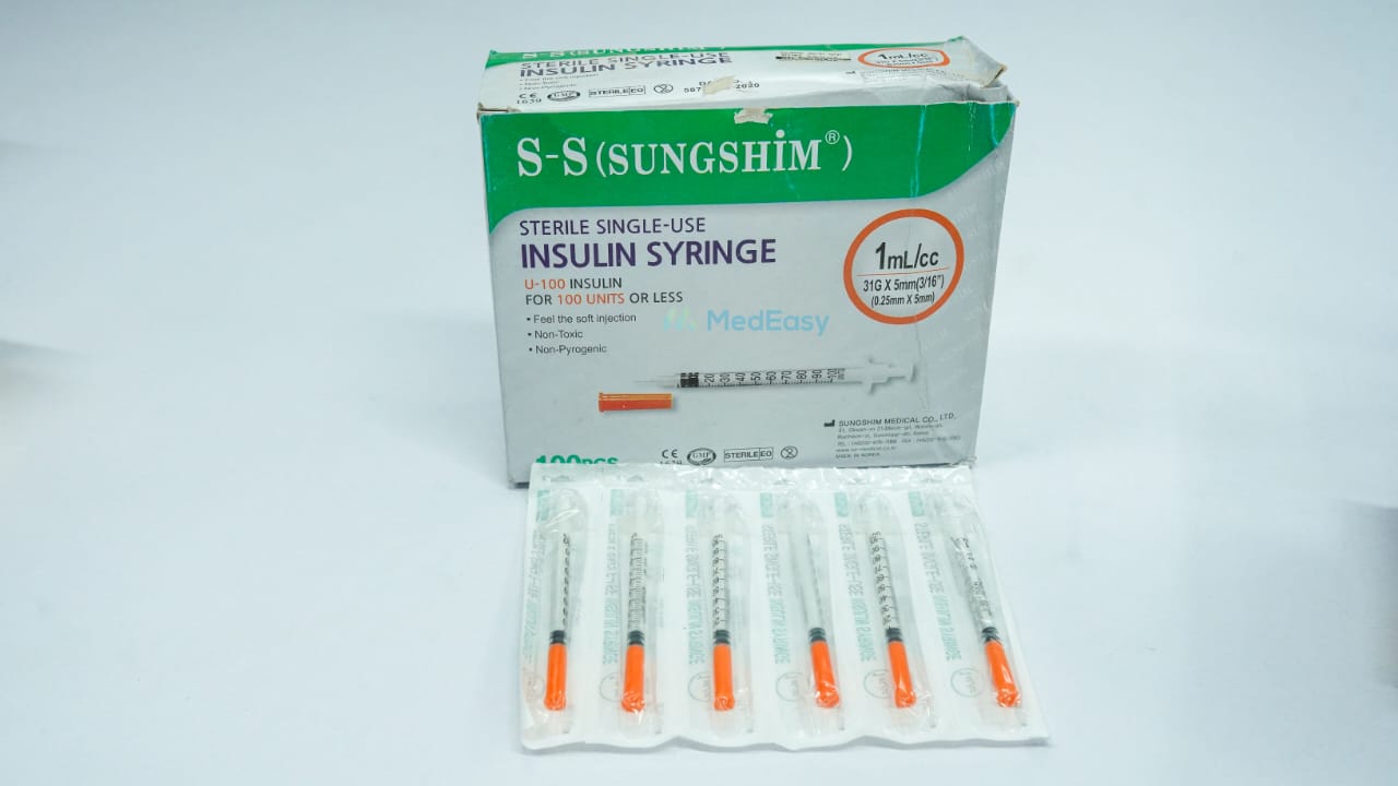 Insulin Syringe (Korean)100IU U-100 1ml