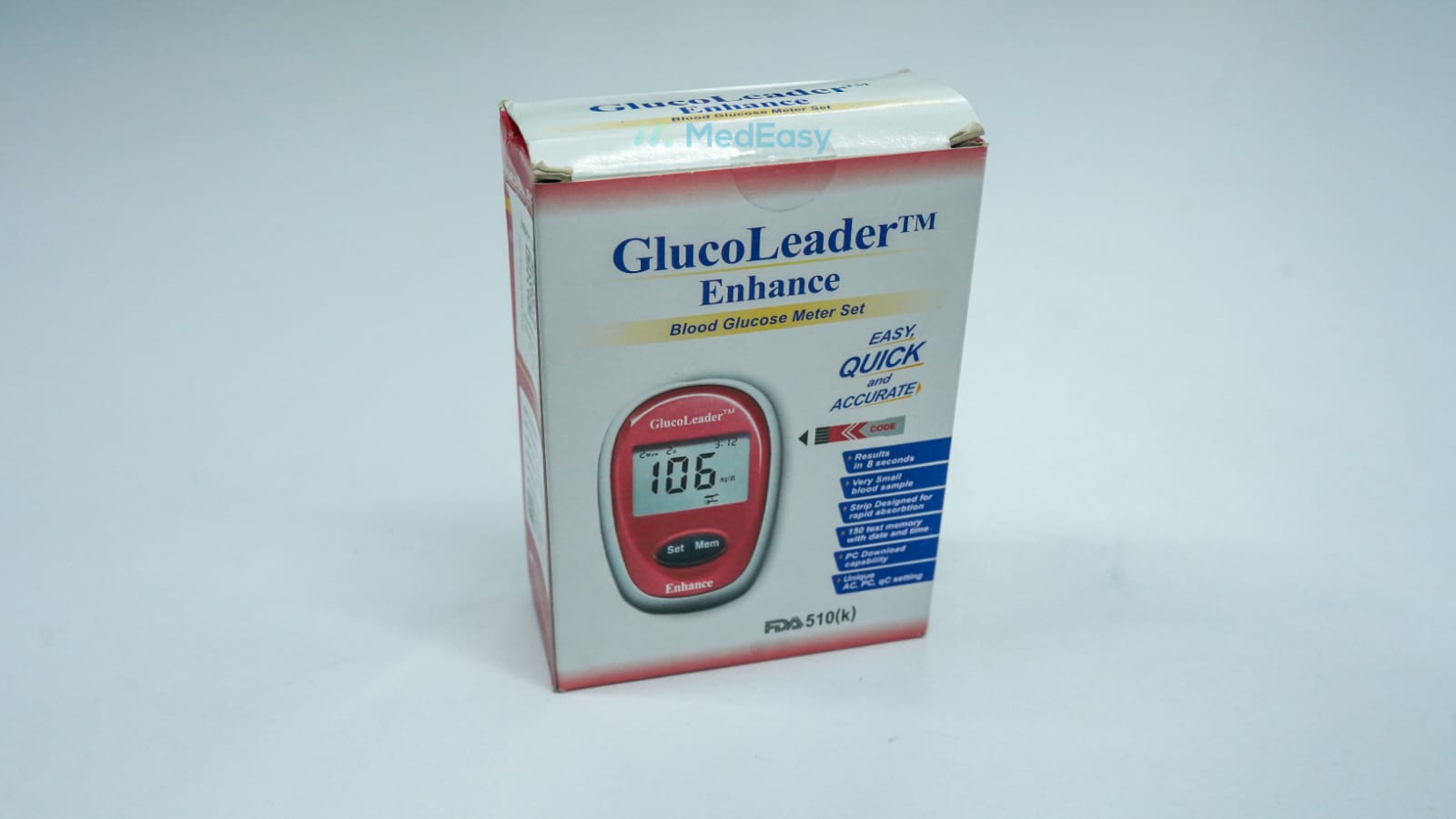 GlucoLeader Enhance Red Meter FDA 510 k