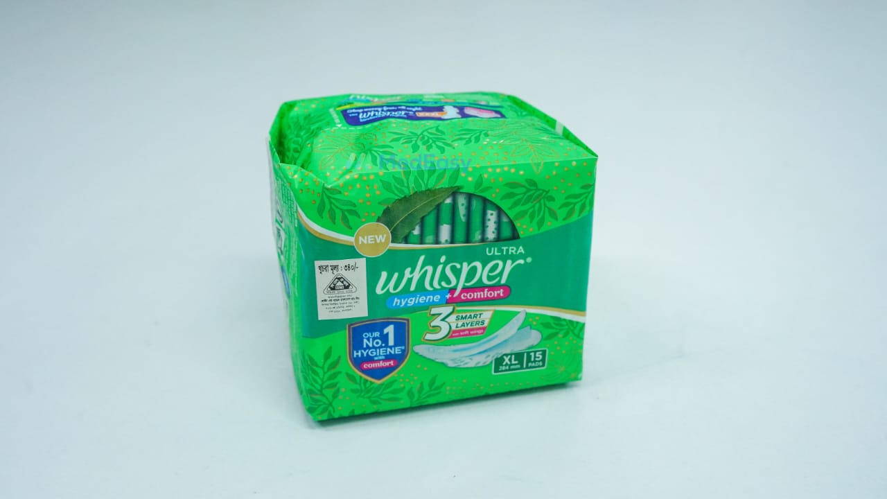 Whisper Ultra Comfort XL 15 Pads