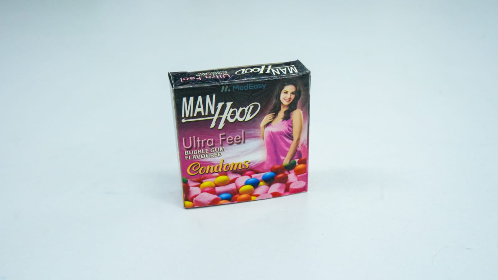 ManHood Bubblegum Flavoured Ultra Feel Condoms 