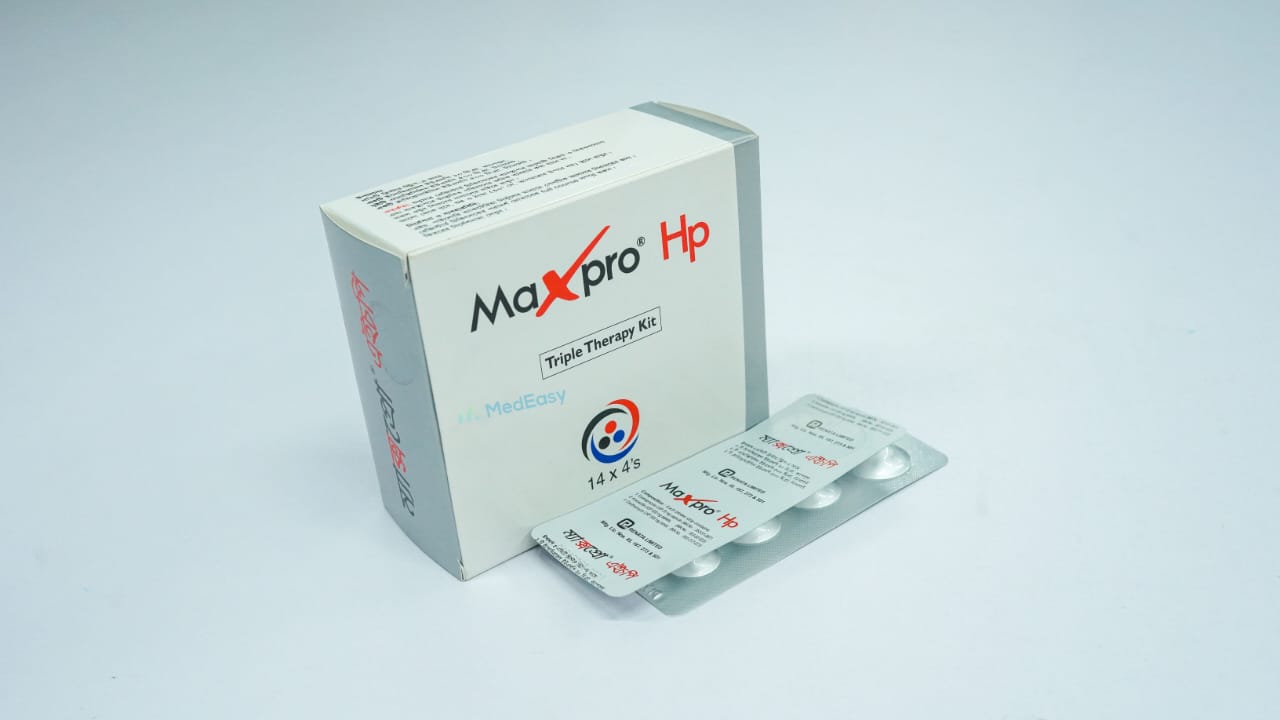 Maxpro Hp 20 mg+500 mg+500 mg