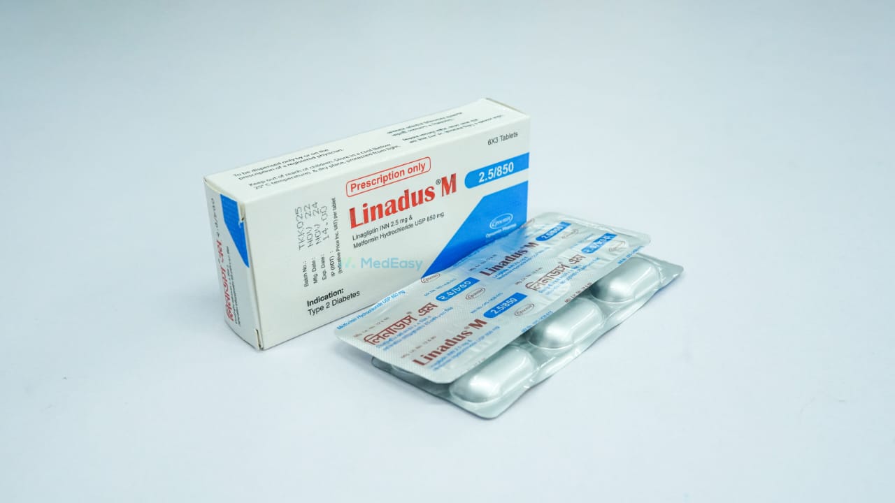 Linadus M 2.5 mg+850 mg