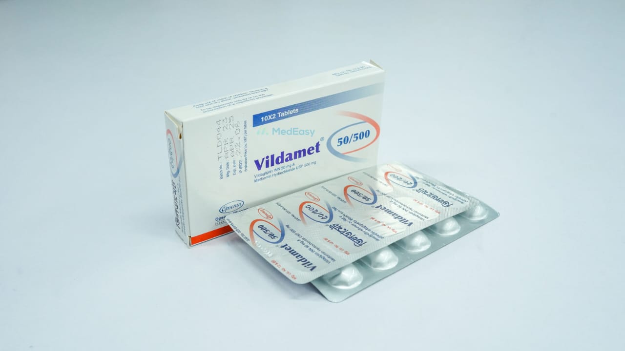 Vildamet 50 mg+500 mg