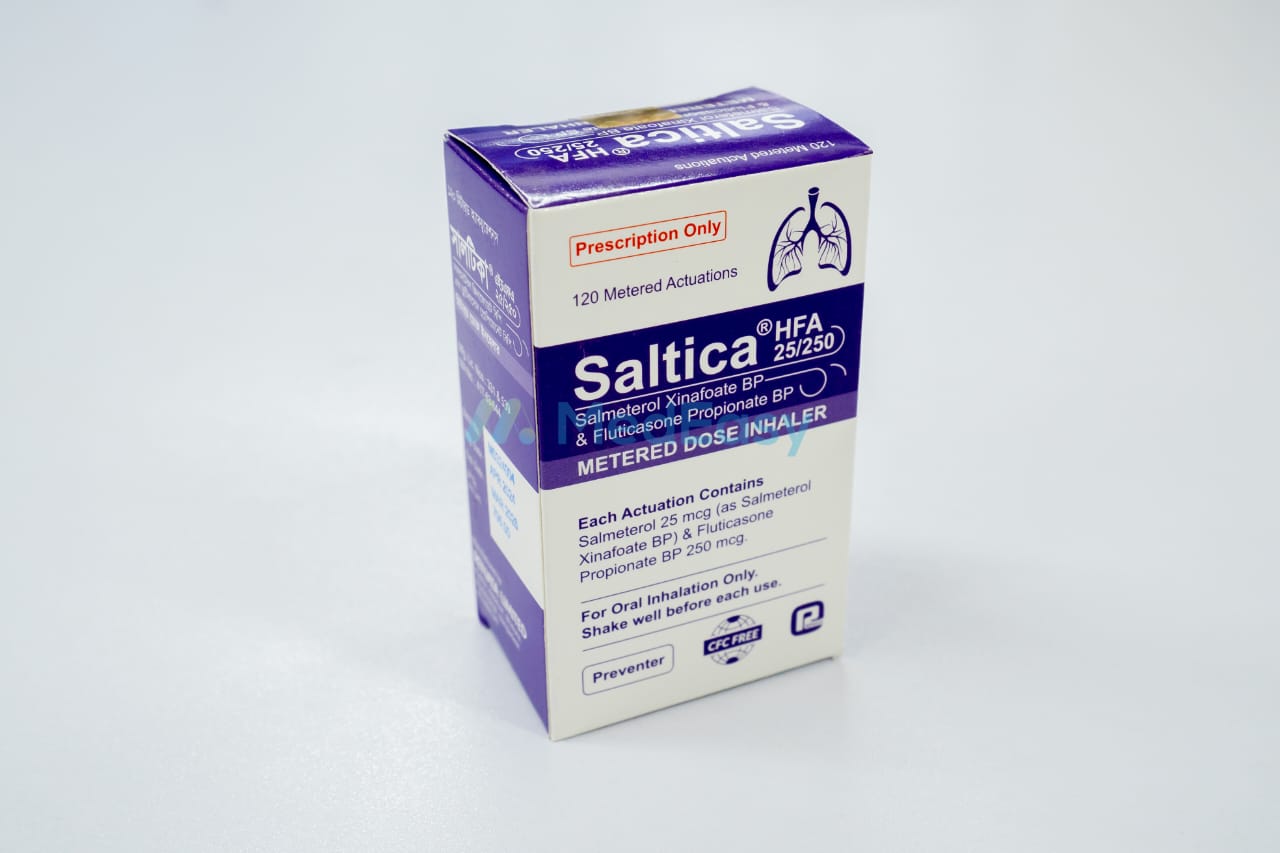Saltica 25 mcg + 250 mcg / puff