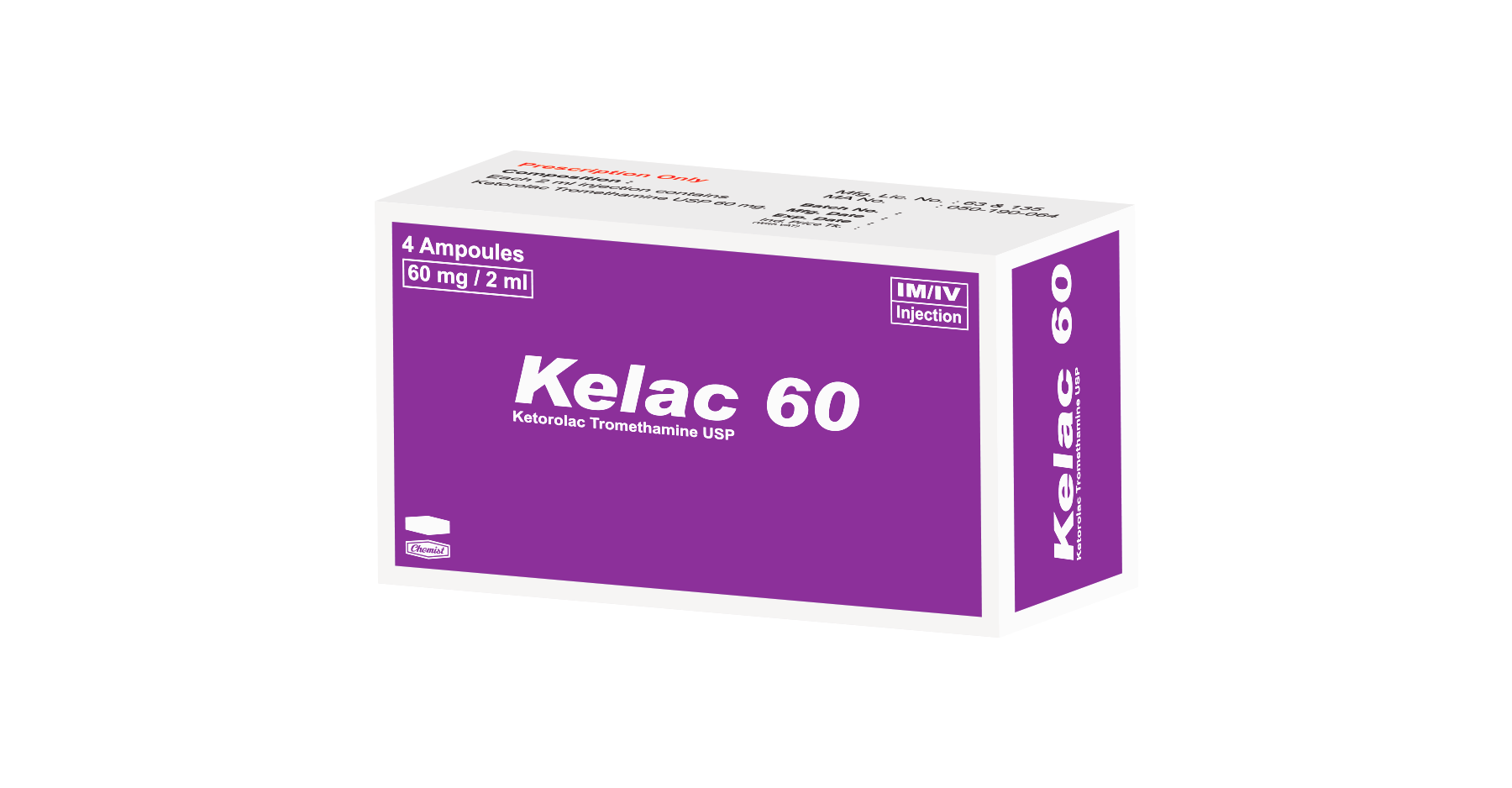 Kelac 60 mg/2 ml