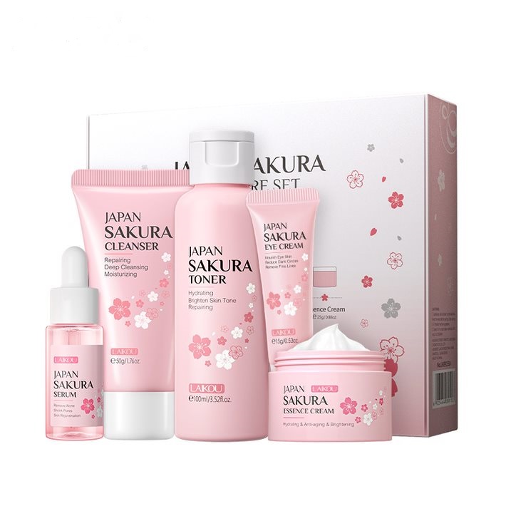 Laikou Japan Sakura Skincare Set 5 Pcs 5pcs
