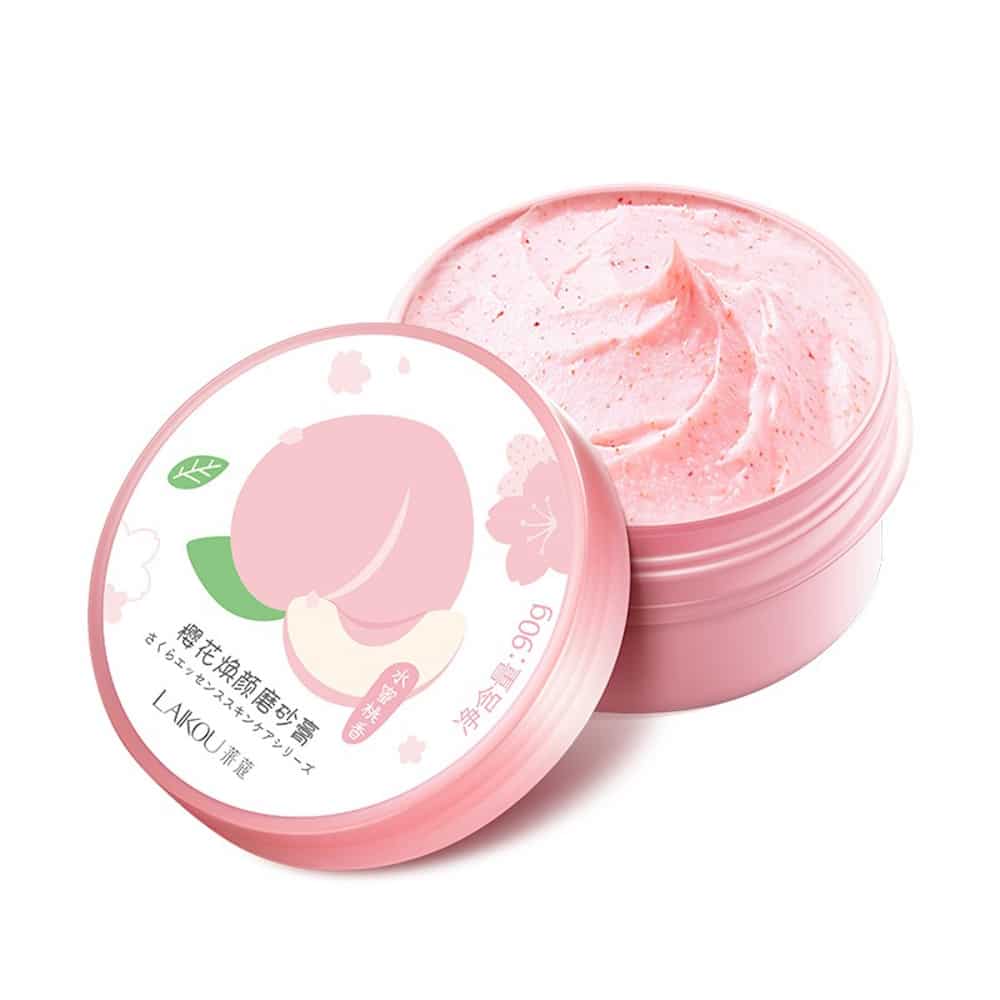 Laikou Peach Exfoliating Scrub for Removing Dead Skin 90g 90g