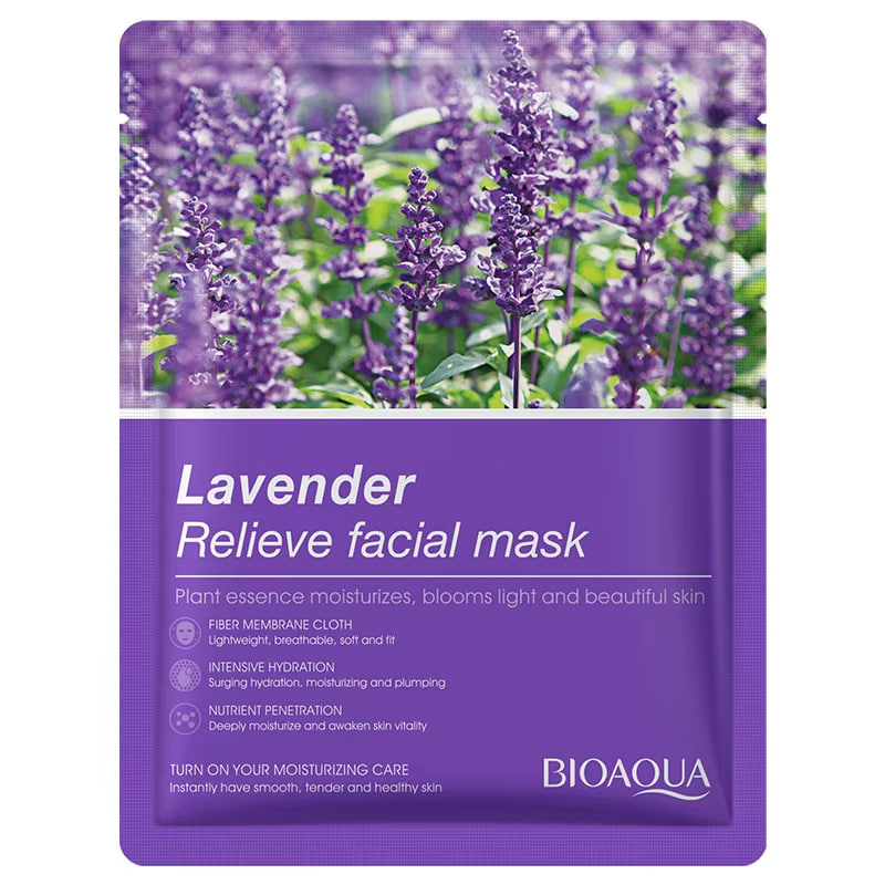 Bioaqua Lavender Relieve Facial Mask for All Skin Types 35g 35g