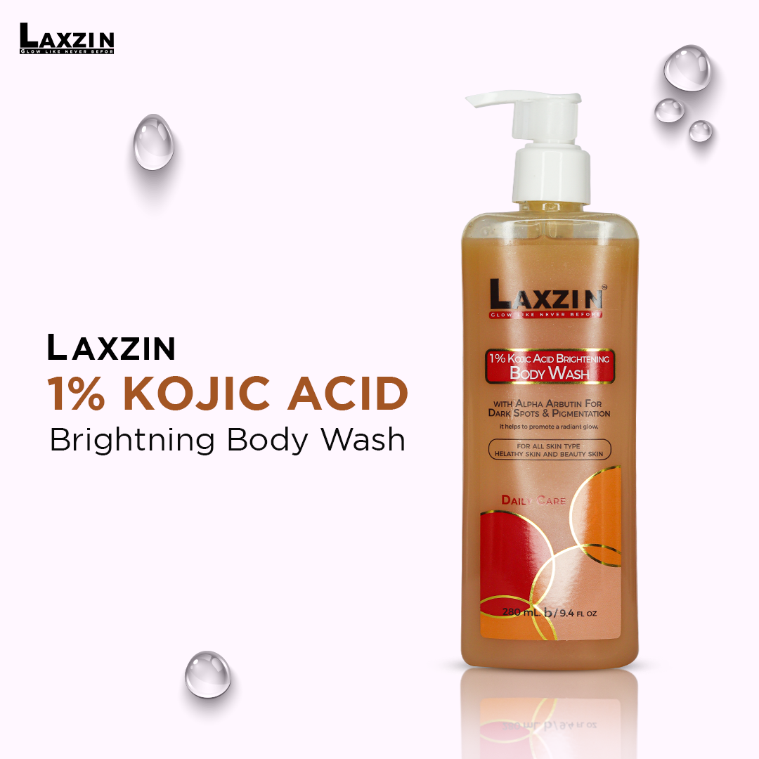 Laxzin 1% Kojic Acid Brightening Body Wash 280ml 280ml