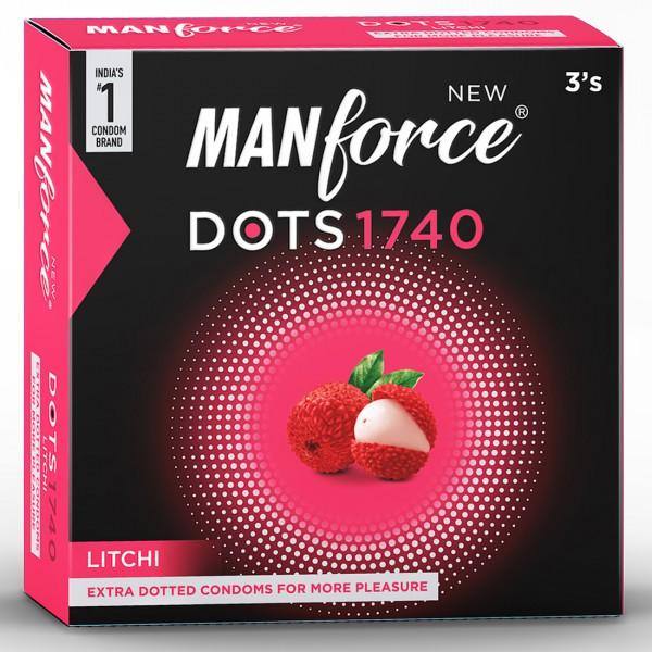 Manforce 1500 Dots  Litchi Flavoured 