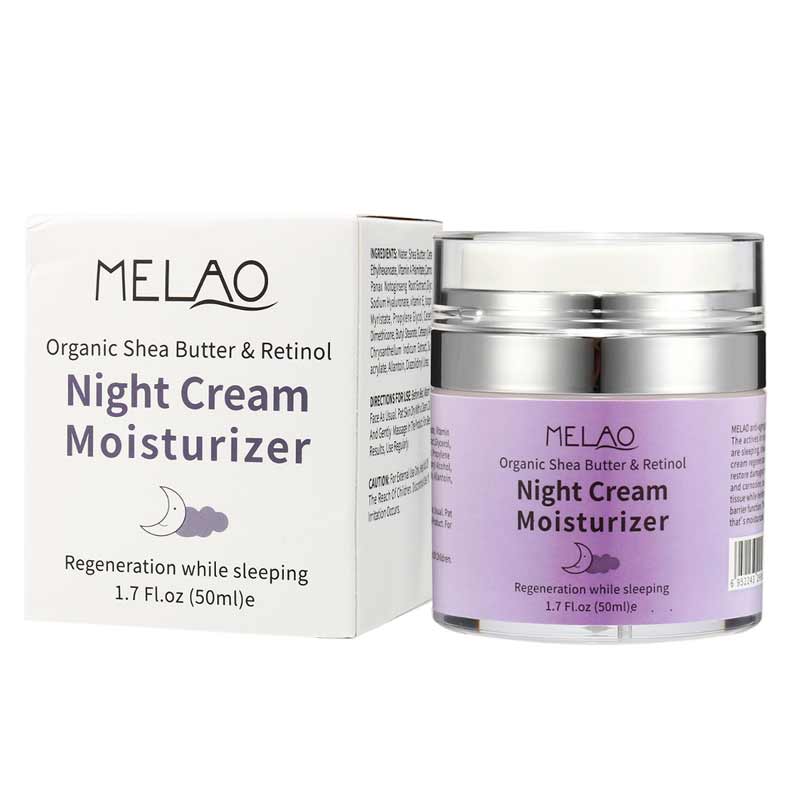 Melao Organic Shea Butter & Retinol Night Cream Moisturizer 50ml 50ml