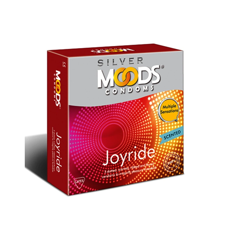 Moods Silver Joyride Multiple Sensation Condom 3pc 3pc