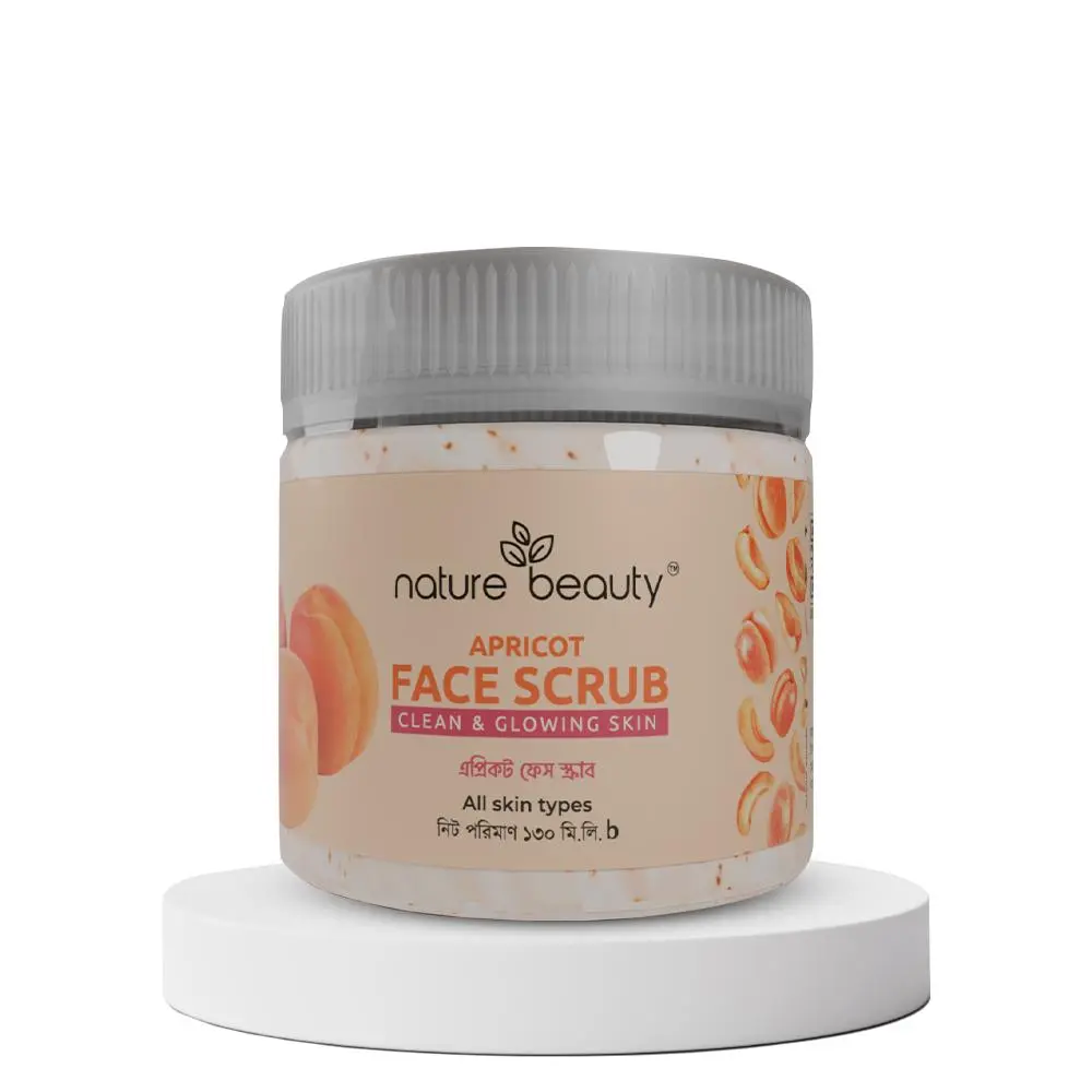 Nature Beauty Apricot Face Scrub for All Skin Types 130ml 130ml