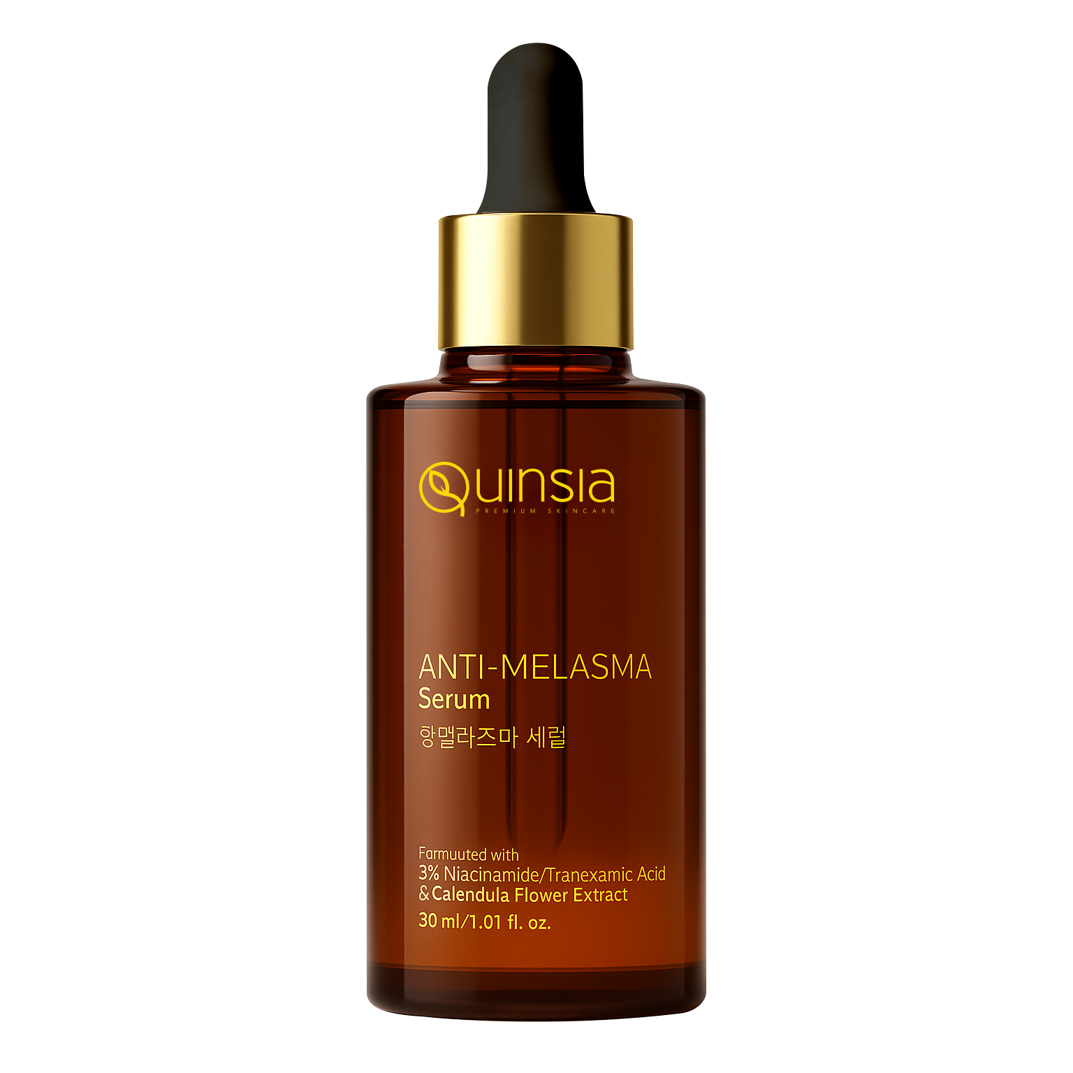 Quinsia Anti-Melasma Serum with 3% Niacinamide/ Tranexamic Acid & Calendula Flower Extract 30ml 30ml