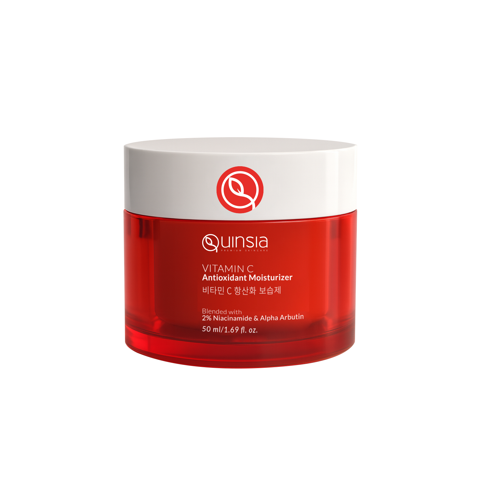 Quinsia Vitamin C Antioxidant Moisturizer with 2% Niacinamide & Alpha Arbutin 50ml 50ml