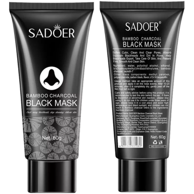 Sadoer Bamboo Charcoal Black Mask for Cleaning Pores 60g 60g