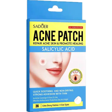 Sadoer Salicylic Acid Acne Patch with Hydrocolloids 36 Pcs 36 Pcs