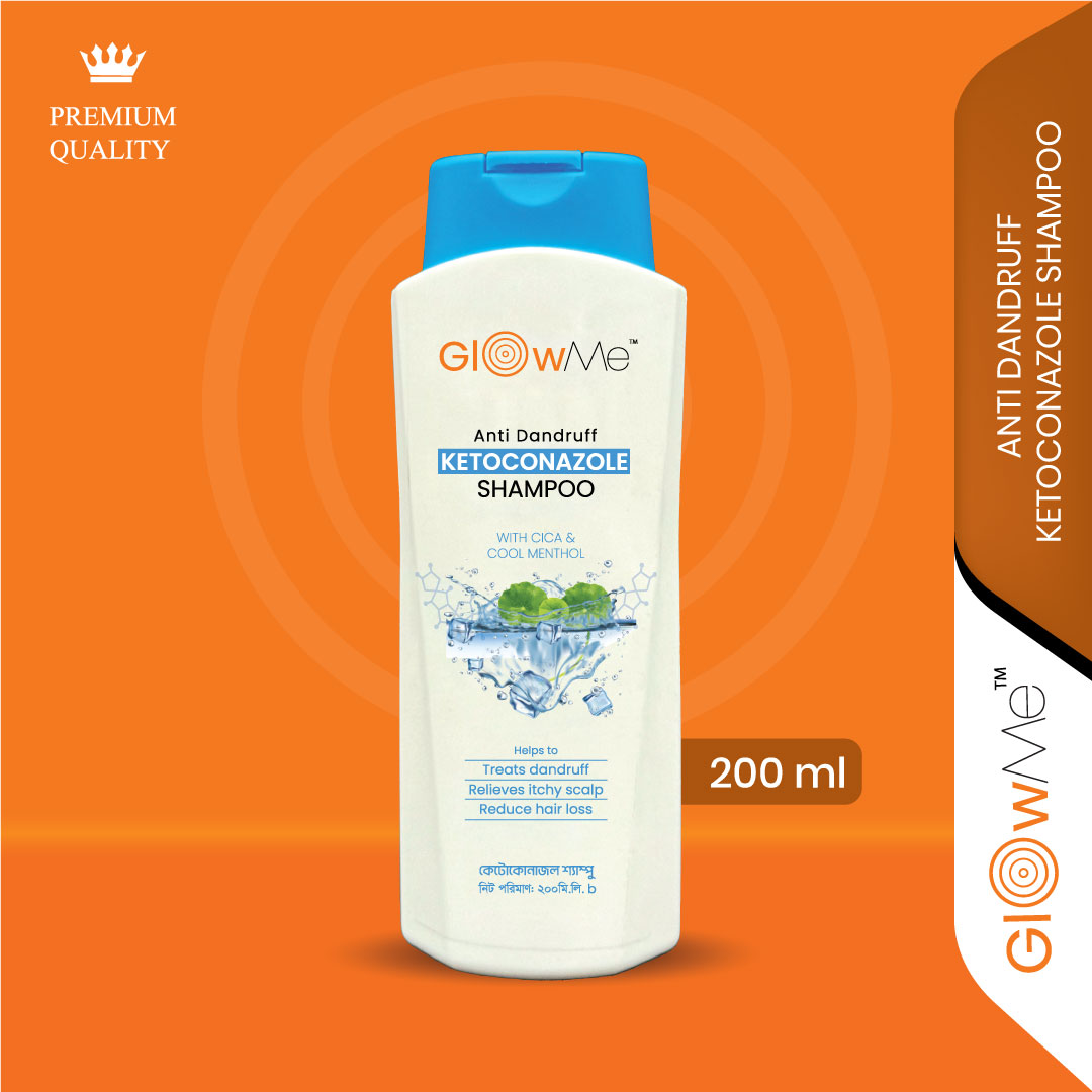 Glow Me Anti Dandruff Ketoconazole Shampoo for Healthy Scalp 200ml 200ml
