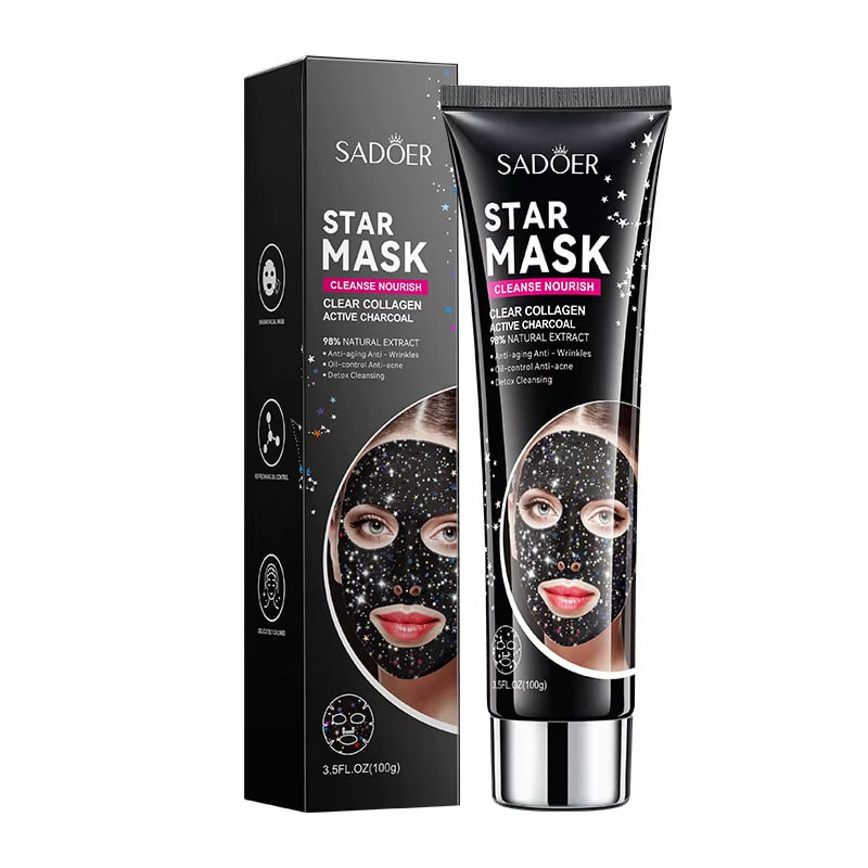Sadoer Star Mask Active Charcoal Mask with Collagen 100g 100g