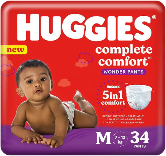 Huggies Wonder Pants M 34s(7-12kg)