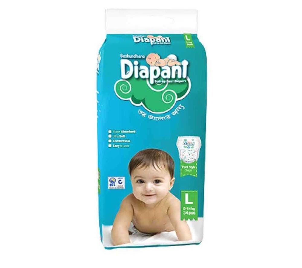 Bashundhara Baby Diaper(Standard Series) L 34s (9-14kg)