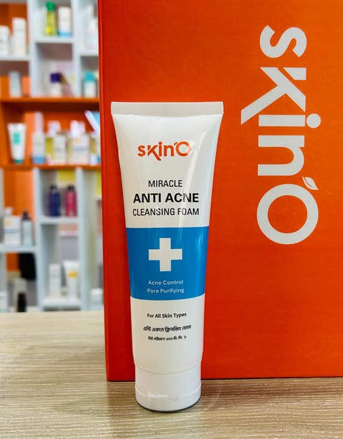 Skino Miracle Anti Acne Cleansing Foam for Acne Control & Pore Purifying for All Skin Types 100ml 100ml