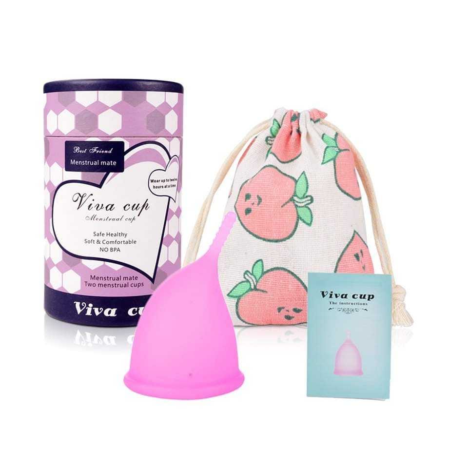 Menstrual cup reusable for women hygiene during period anytime betterhealth Viva Cup  (Large)