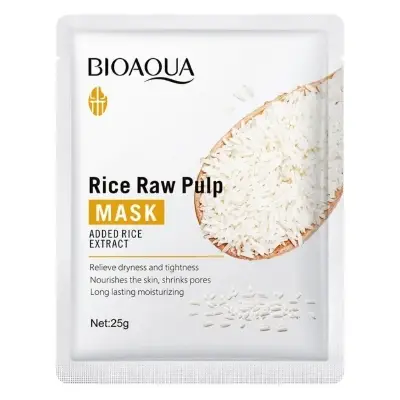 Bioaqua Rice Raw Pulp Sheet Mask for All Skin Types 25g 25g