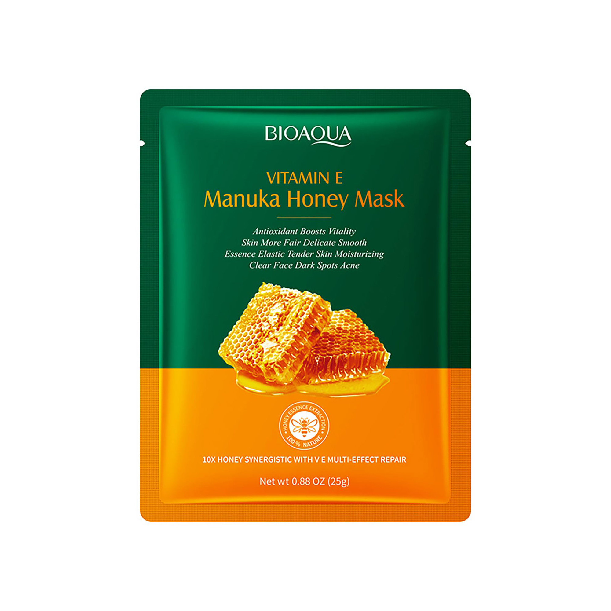 Bioaqua Vitamin E Manuka Honey Sheet Mask for All Skin Types 25g 25g
