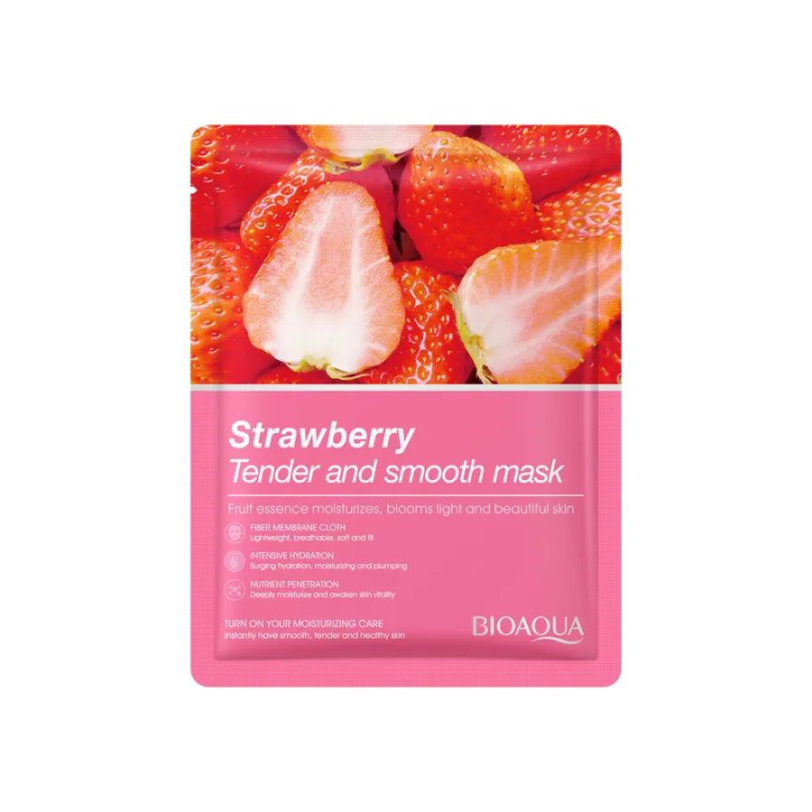 Bioaqua Strawberry Sheet Mask for Tender & Smoothing Skin 25g 25g