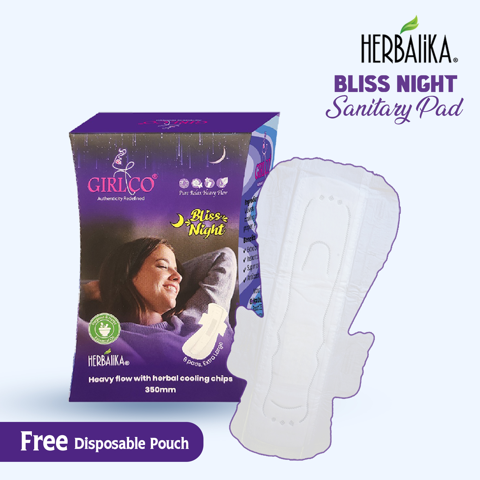 Herbalika Bliss Night 8 Pads